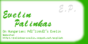 evelin palinkas business card